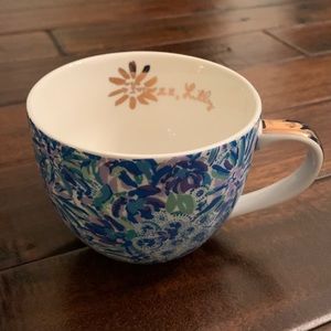 Lilly Pulitzer Mug Blue Floral